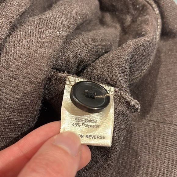 Billy Reid Men's Diamond Quilted Shawl Pullover with Suede Elbow Patches - Picture 4 of 9